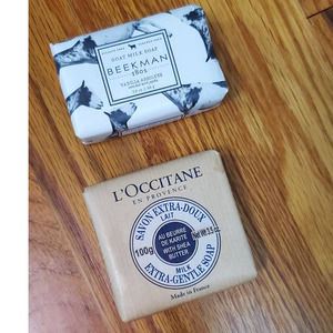 LOT Beekman 1801 Goat Milk Soap & L'Occitane Extra-Gentle Milk Soap